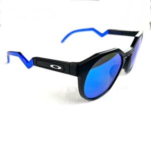 Oakley POLARIZED Sunglasses HSTN OO9242-0452 Black Frame Blue Prizm Sapphire